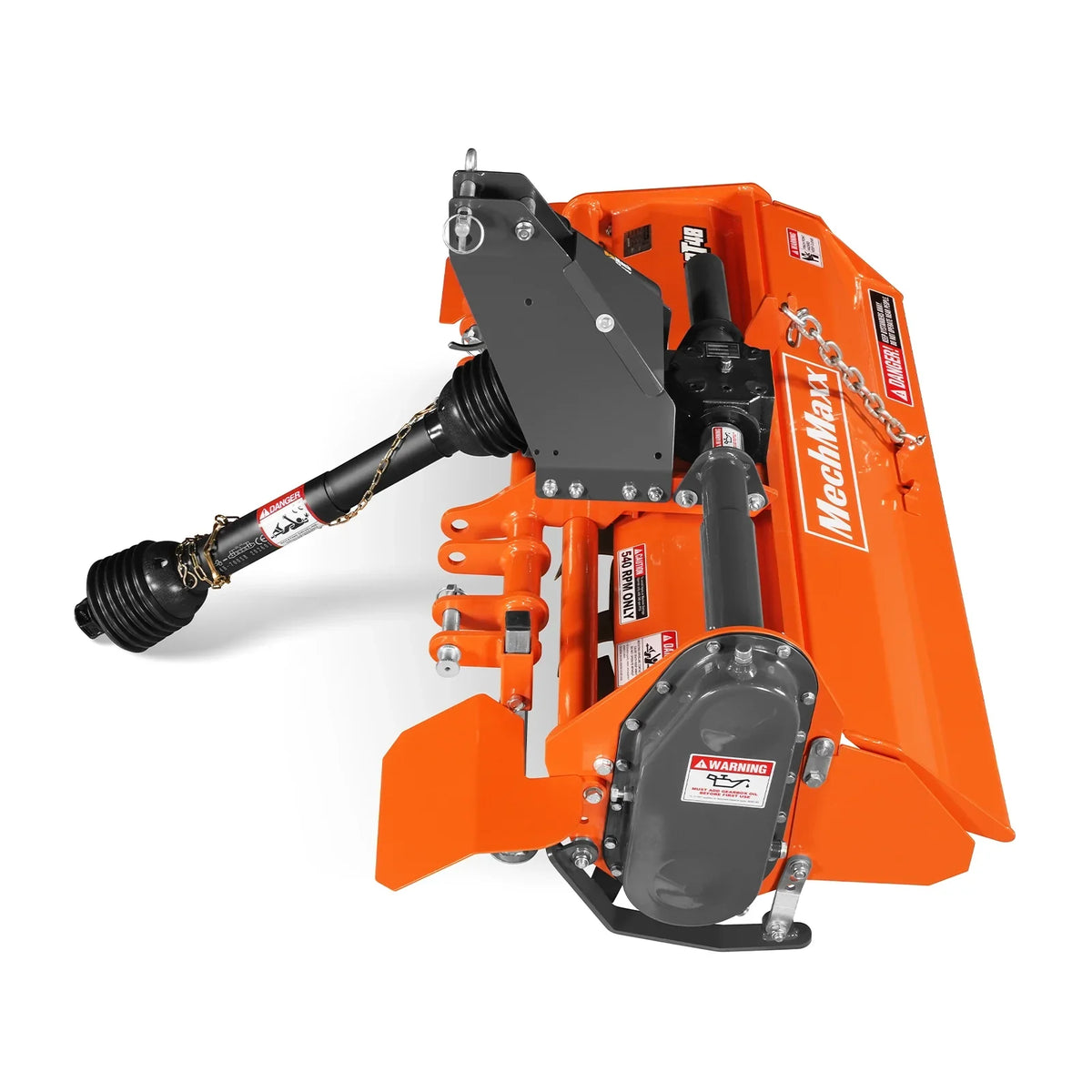 48 in Rotary Tiller, 3 Point Hitch Cat.1, Chain Drive, PTO Shaft Included with Shear Bolt, 18-35 HP, LRT48