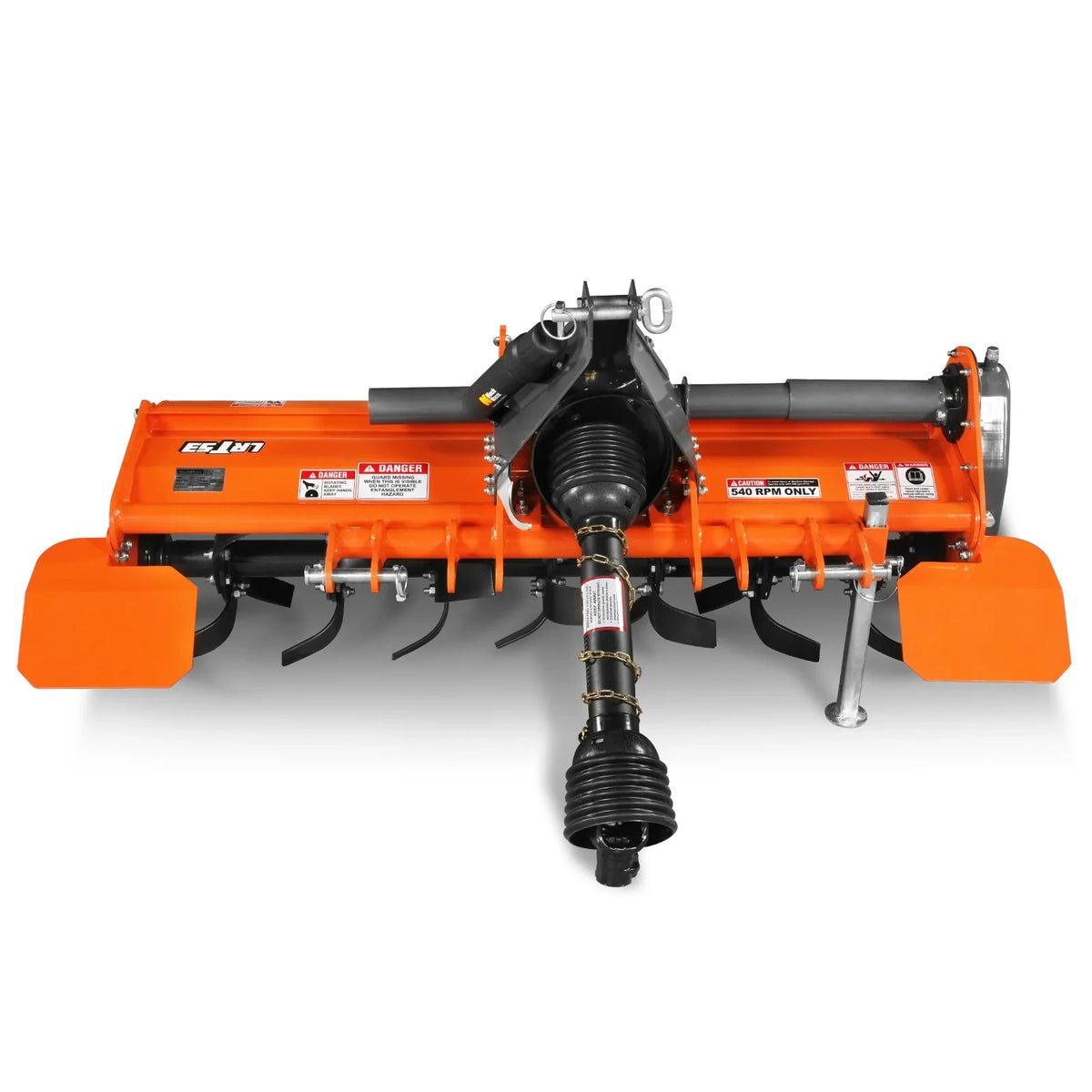 53 in Rotary Tiller, 3 Point Hitch Cat.1, Chain Drive, PTO Shaft Included with Shear Bolt, 18-35 HP, LRT53