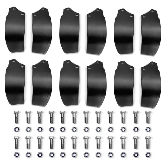 ( 1 Pack / 12 Pcs ) Blades for HRT Rotary Tiller (for SKU: 201115; 201117)