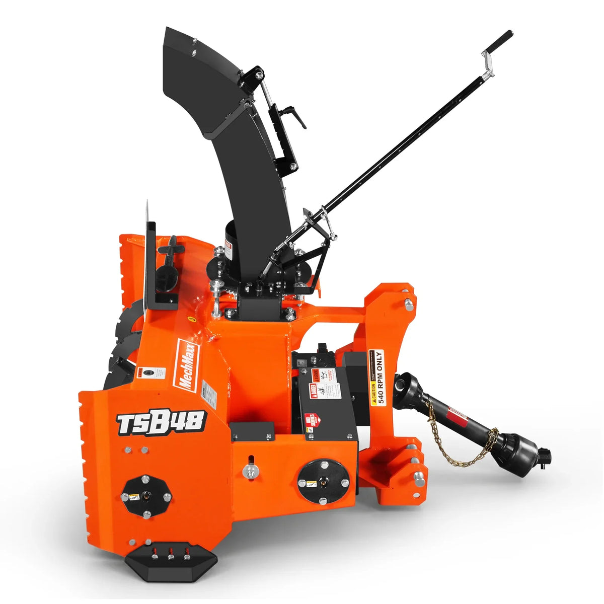 48" 3 Point PTO Snow Blower 20" Impeller Diameter 360° Snow Chute (PTO Shaft Included with Slip Clutch), 15-35 HP, TSB48T