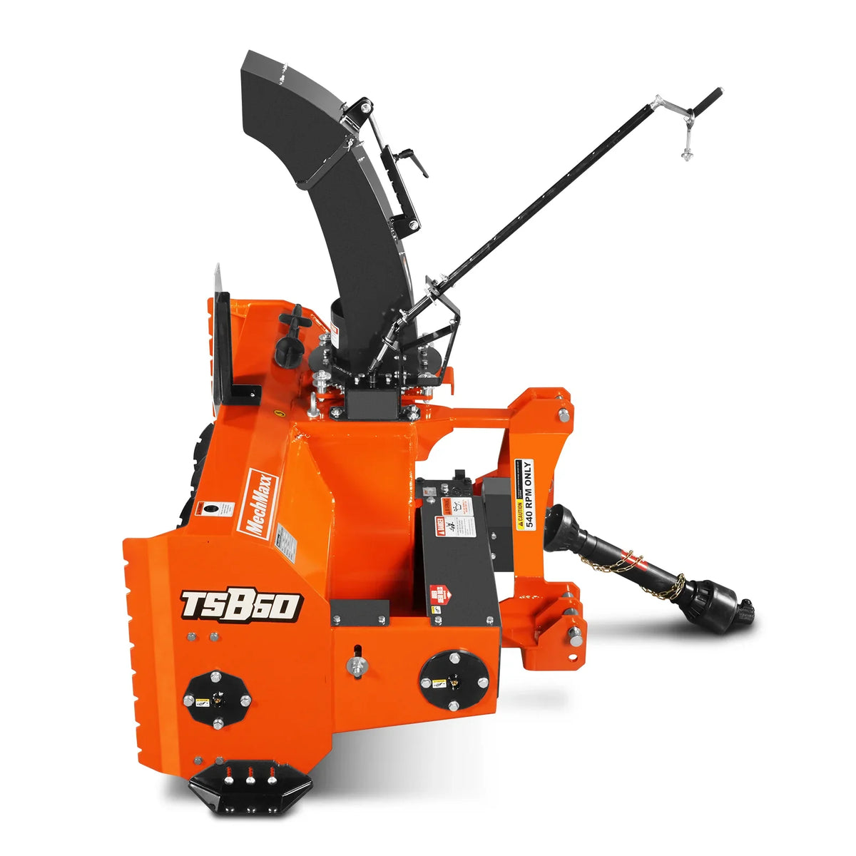 60" 3 Point PTO Snow Blower 22" Impeller Diameter 360° Snow Chute (PTO Shaft Included with Slip Clutch), 18-40 HP, TSB60T