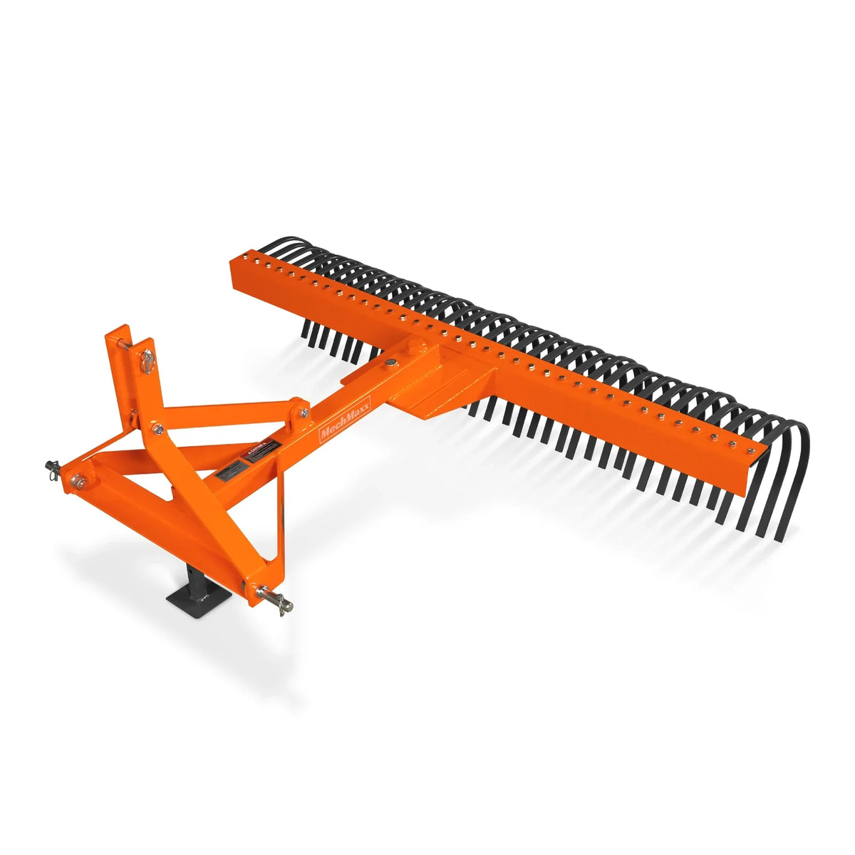 72" Landscape Rake with 36 Tines 3 Point Hitch Tractor Attachment, LR72