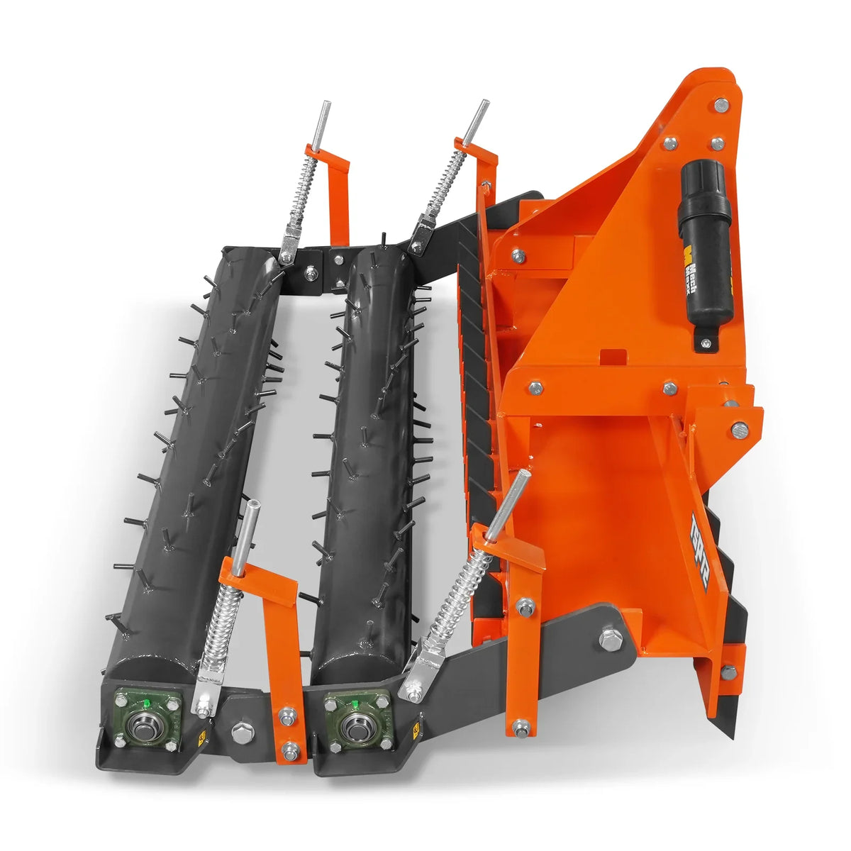 72" Heavy Duty Soil Pulverizer, Double Spiked Roller, 25 Shanks, Category 1 and 2, 3 Point Hitch Tractor Attachment, TSP72D