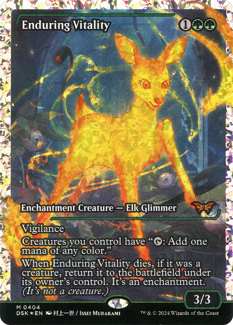 Enduring Vitality (DSK-404) - Duskmourn: House of Horror: (Showcase) Foil