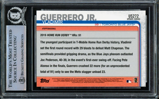 Vladimir Guerrero Jr. Autographed 2019 Topps Update Rookie Card #US272 Toronto Blue Jays Beckett BAS Stock #209786