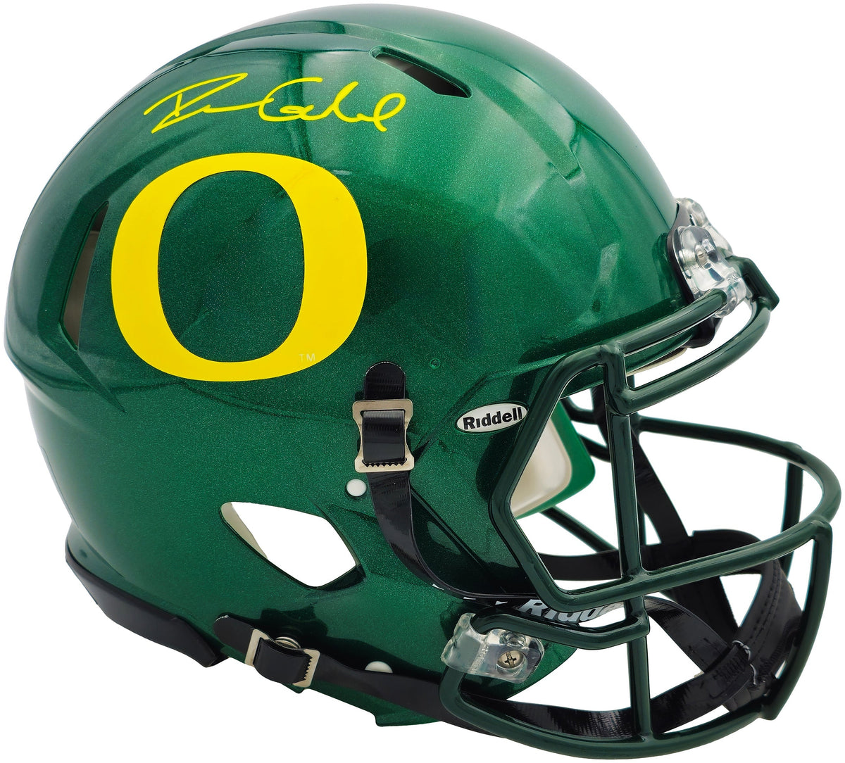 Dillon Gabriel Autographed Oregon Ducks Green Full Size Speed Authentic Helmet Beckett BAS Witness