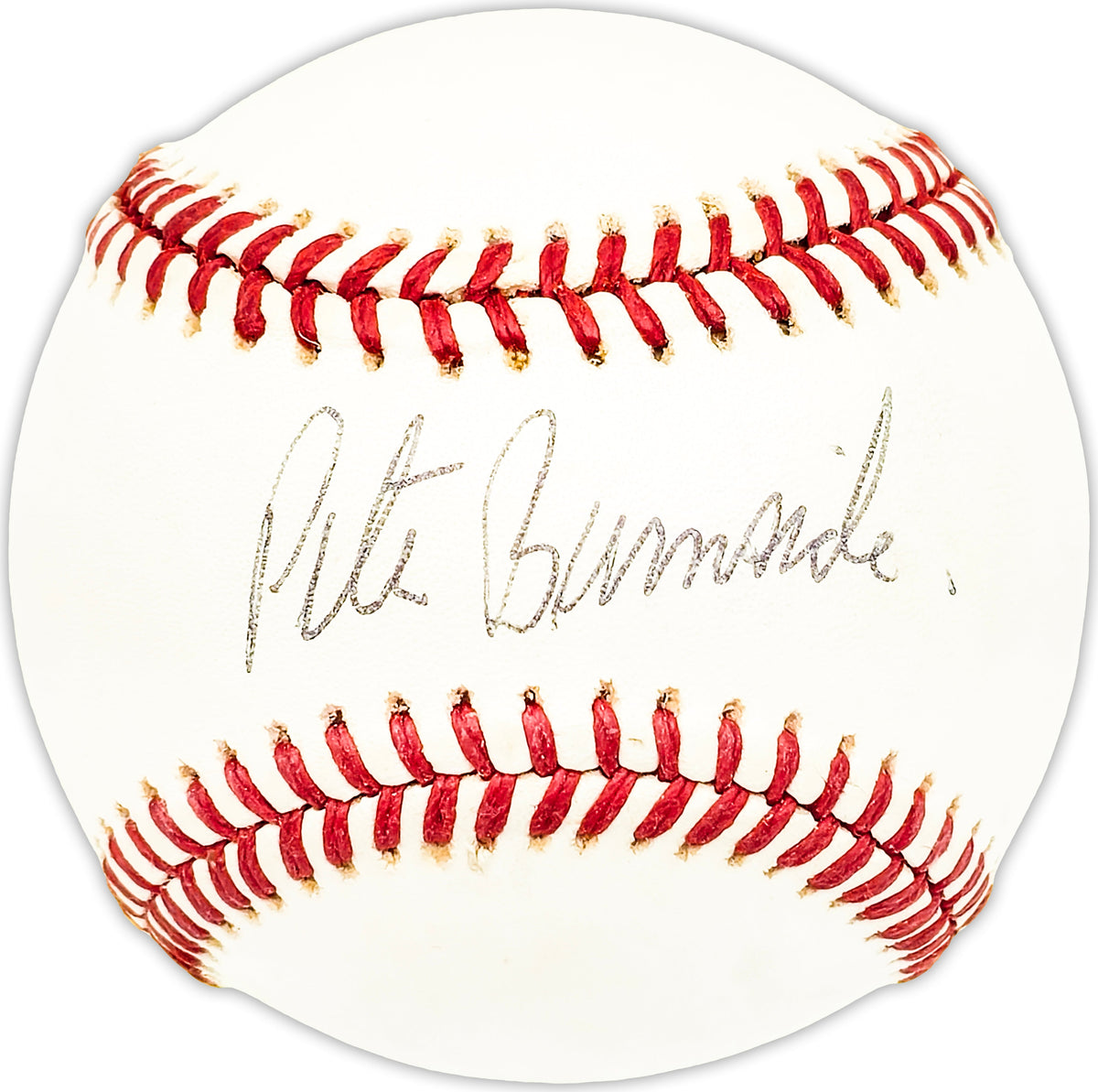 Pete Burnside Autographed Official AL Baseball Giants, Senators Beckett BAS QR #BM25698