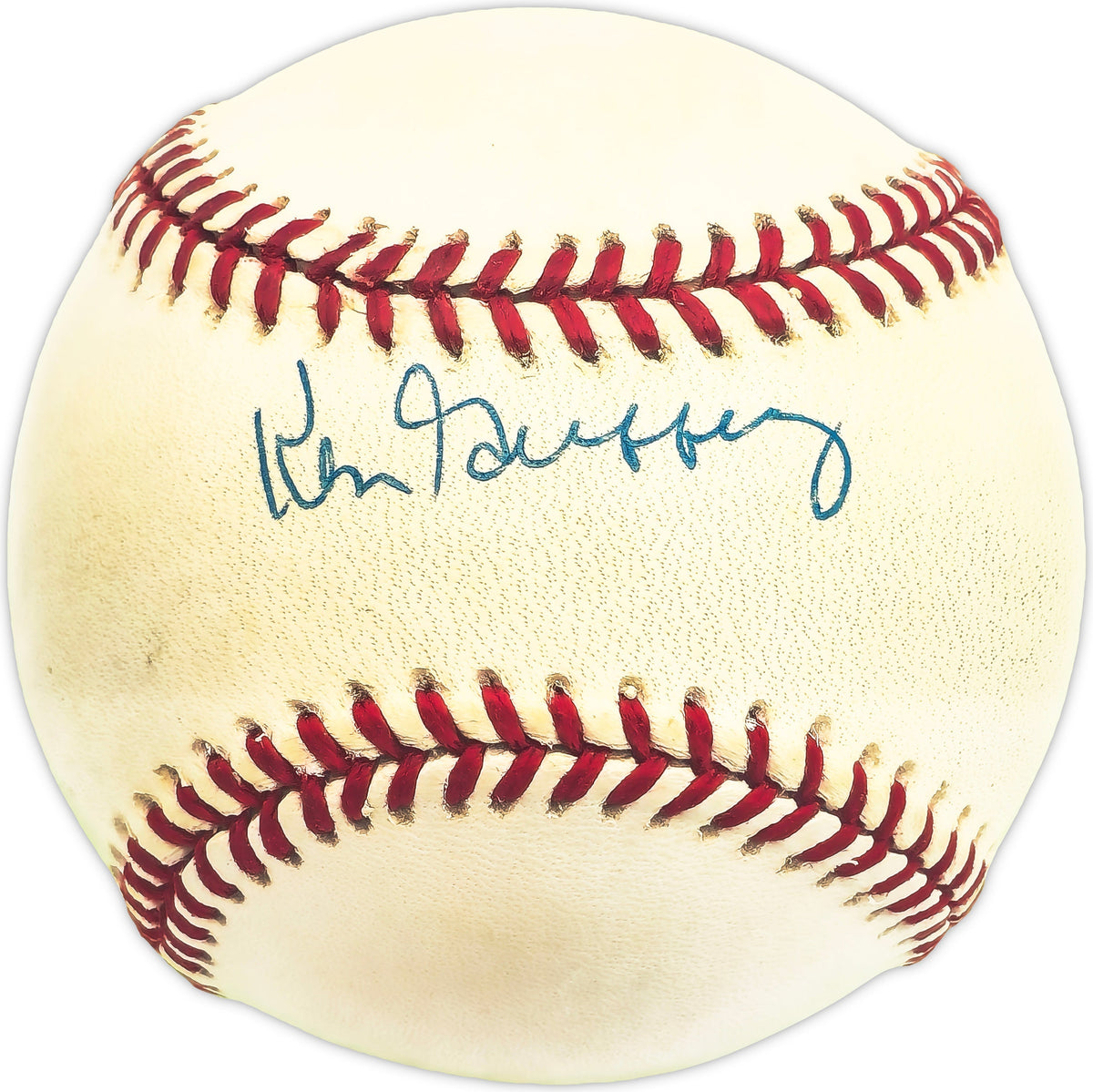 Ken Griffey Sr. Autographed Official AL Baseball New York Yankees, Cincinnati Reds Beckett BAS QR #BM25924