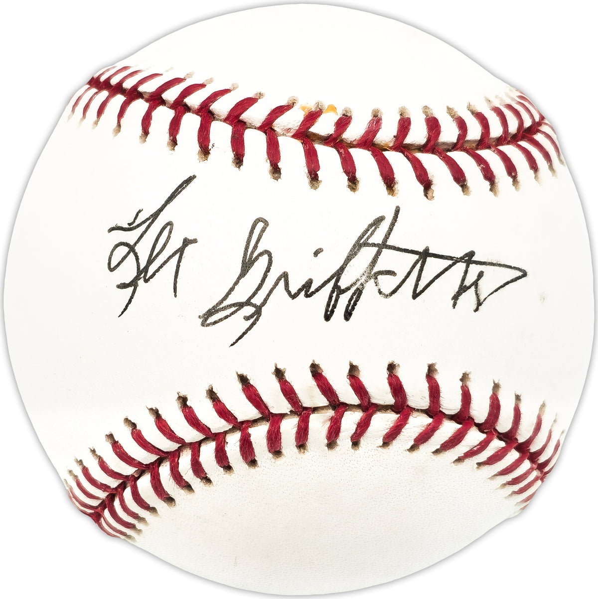 Lee Griffeth Autographed Official MLB Baseball Phil. A's Beckett BAS QR #BN13218
