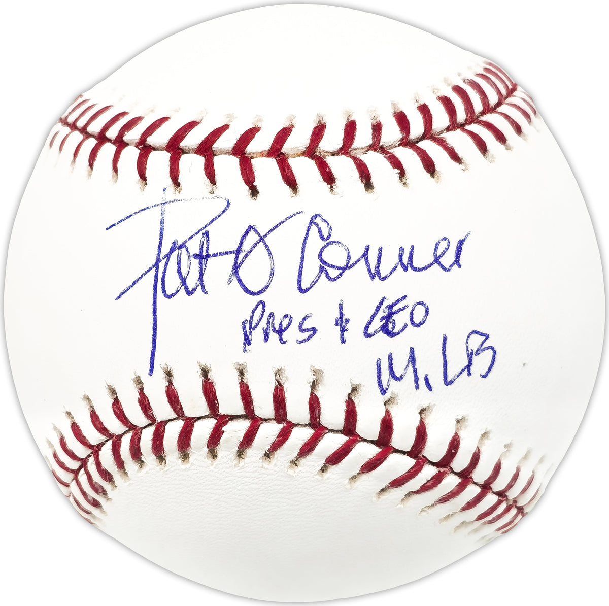 Pat O'Conner Autographed Official MLB Baseball Executive "Pres & CEO MLB" JSA #MM79860