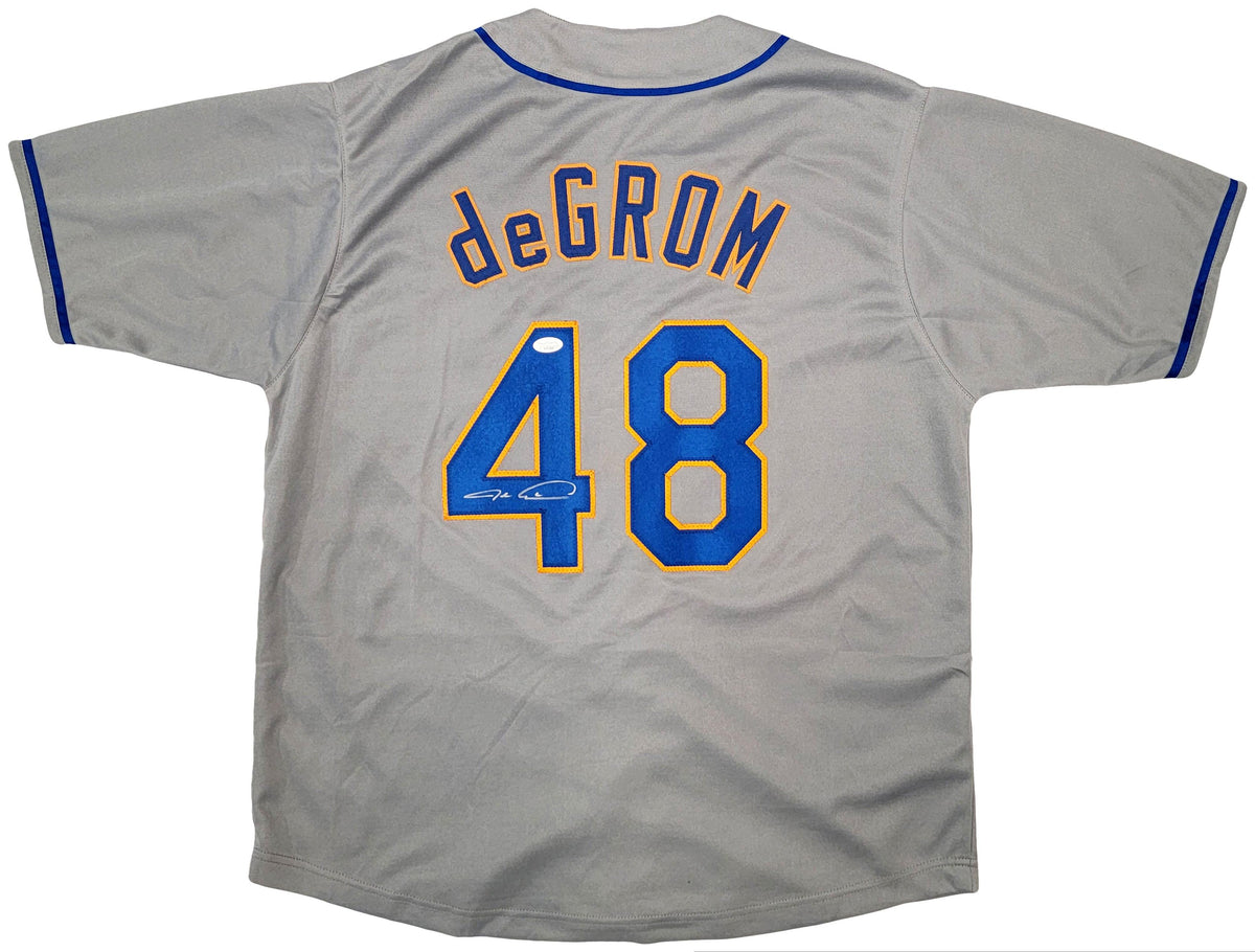 New York Mets Jacob deGrom Autographed Gray Jersey JSA Stock #208150