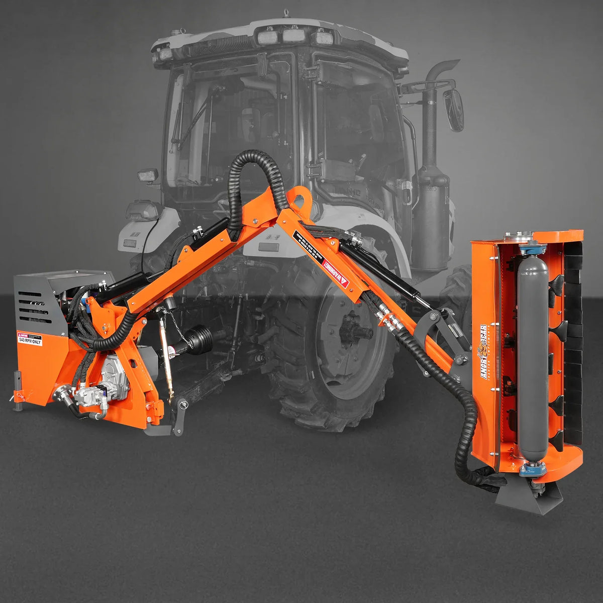 31.5" Remote Control Operation, Maximum Reach 11'2", 3-Point Boom Mower, 20-55HP, ERM80