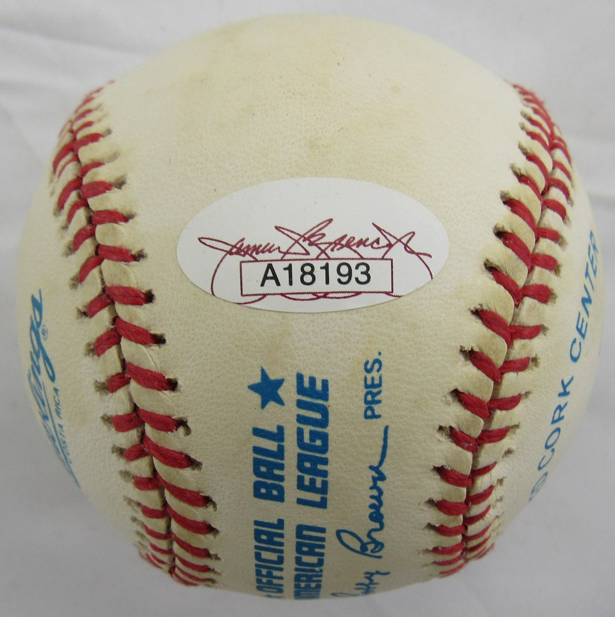 Al Barlick Signed Rawlings Baseball JSA A18193