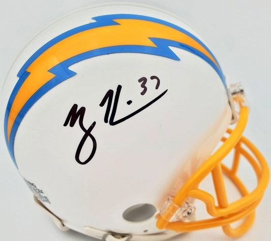 Rodney Harrison Autographed San Diego Chargers White Mini Helmet Beckett BAS QR Stock #193942