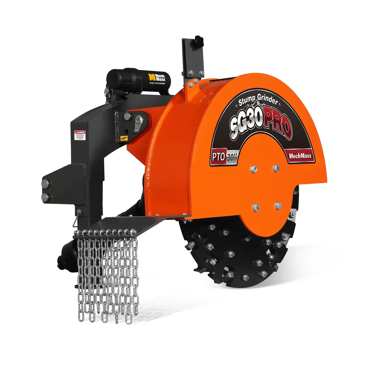 3-Point PTO Stump Grinder, 30 in Flywheel, 40-100HP, with 44 Carbide Teeth (PTO Shaft Included with Slip Clutch), SG30PRO