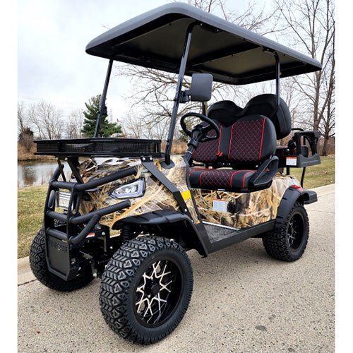 48V Electric Golf Cart 4 Seater Lifted Renegade Edition Utility Golf UTV Compare To Coleman Kandi 4p – Camo