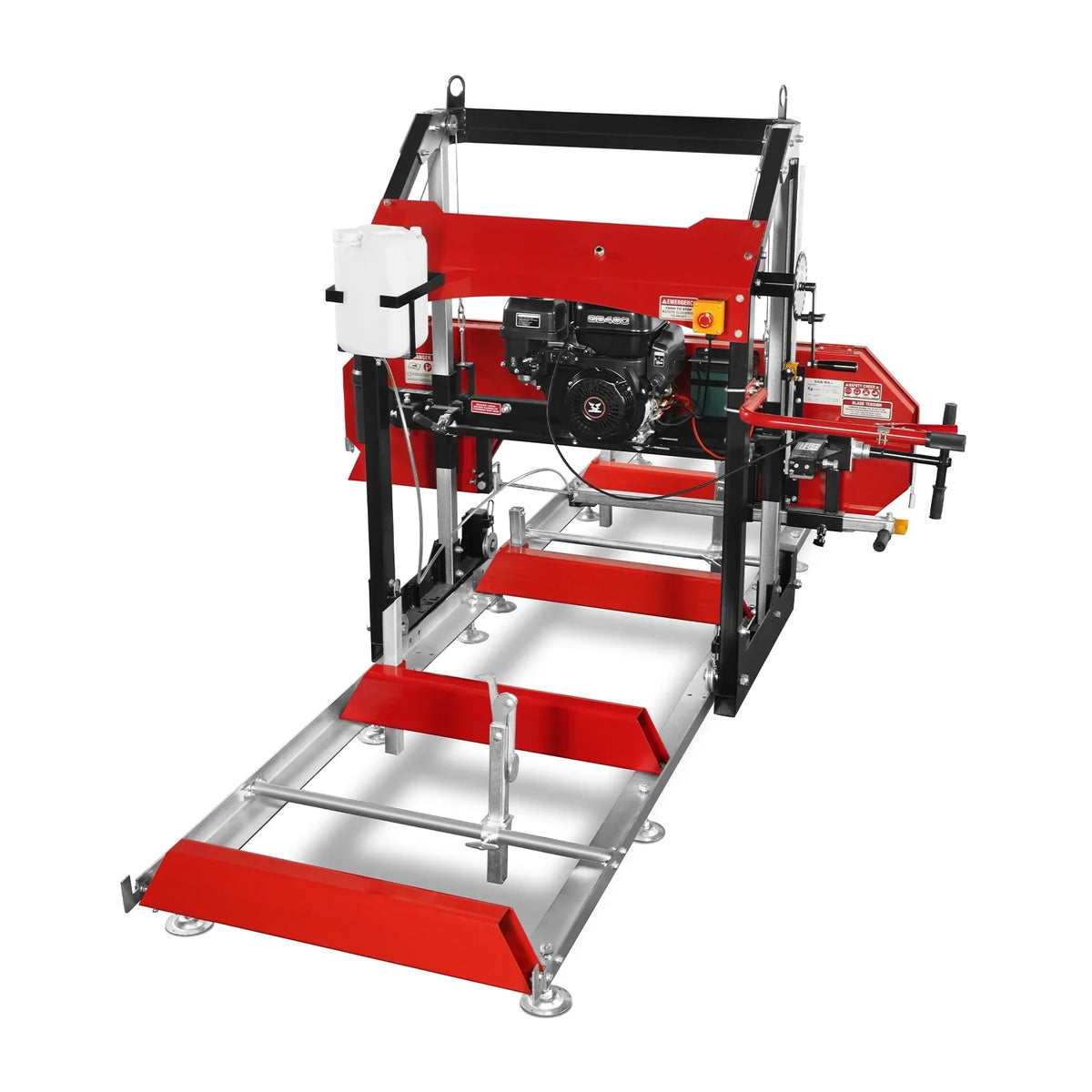 32" Portable Sawmill, 420cc 15HP E-Start Gasoline Engine, 26.5" Board Width, 13' Track Length , SM-32