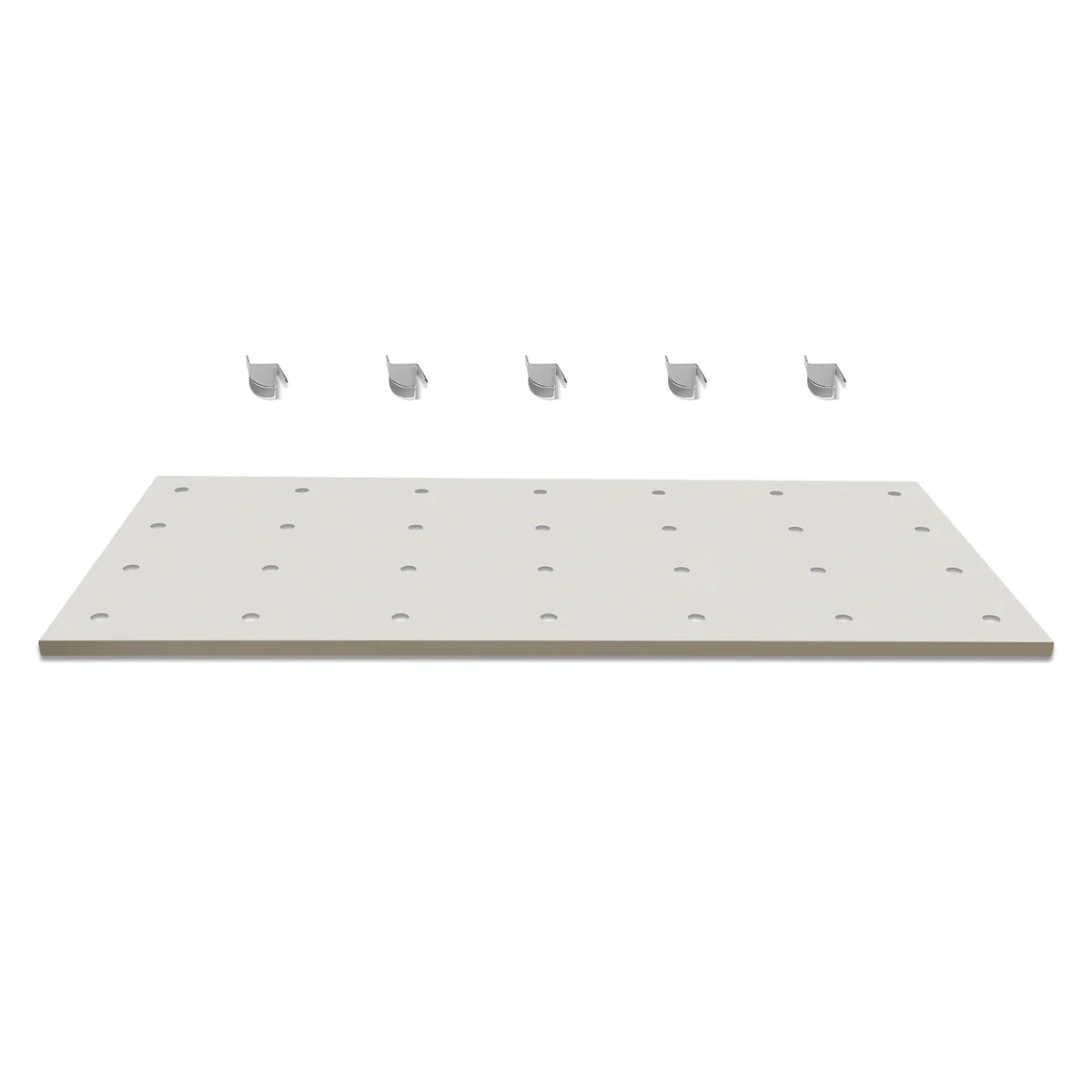 ( 1 Pack / 1 Pcs ) Shelf with 5 Pcs Clips, 1430L Cabinet, White (for SKU:203004W, 203008W, 203009W)