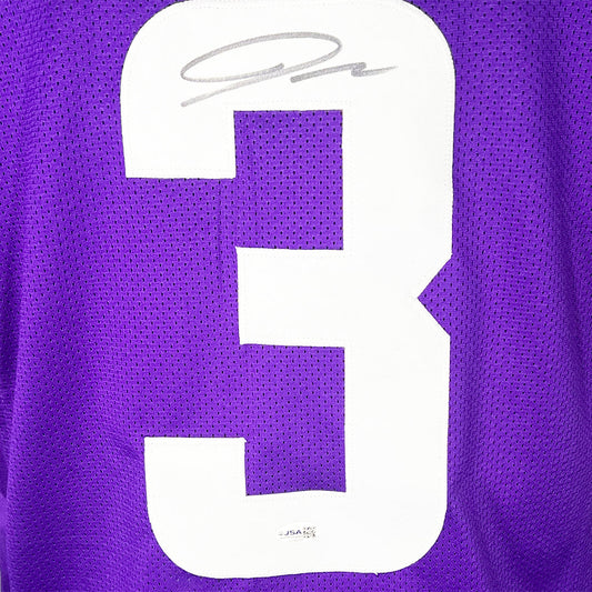 Jordan Addison Signed Minnesota Purple Football Jersey (JSA)