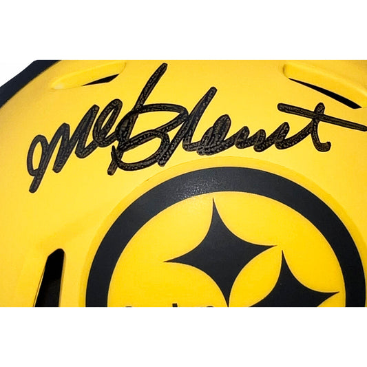 Mel Blount Signed Pittsburgh Steelers Rave Mini Football Helmet (Beckett)