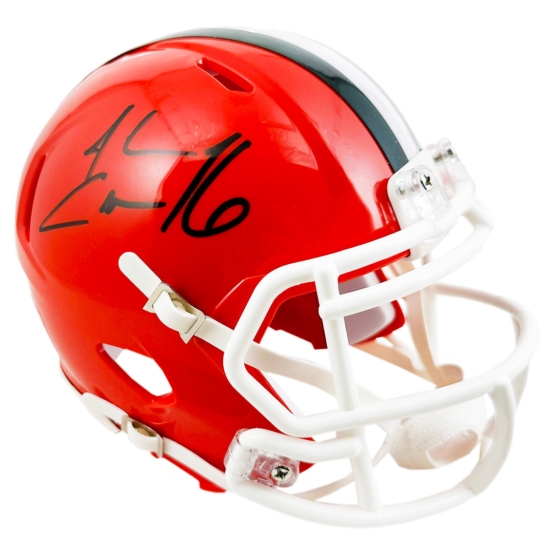 Josh Cribbs Signed Cleveland Browns Throwback 75-05 Speed Mini Football Helmet (JSA)