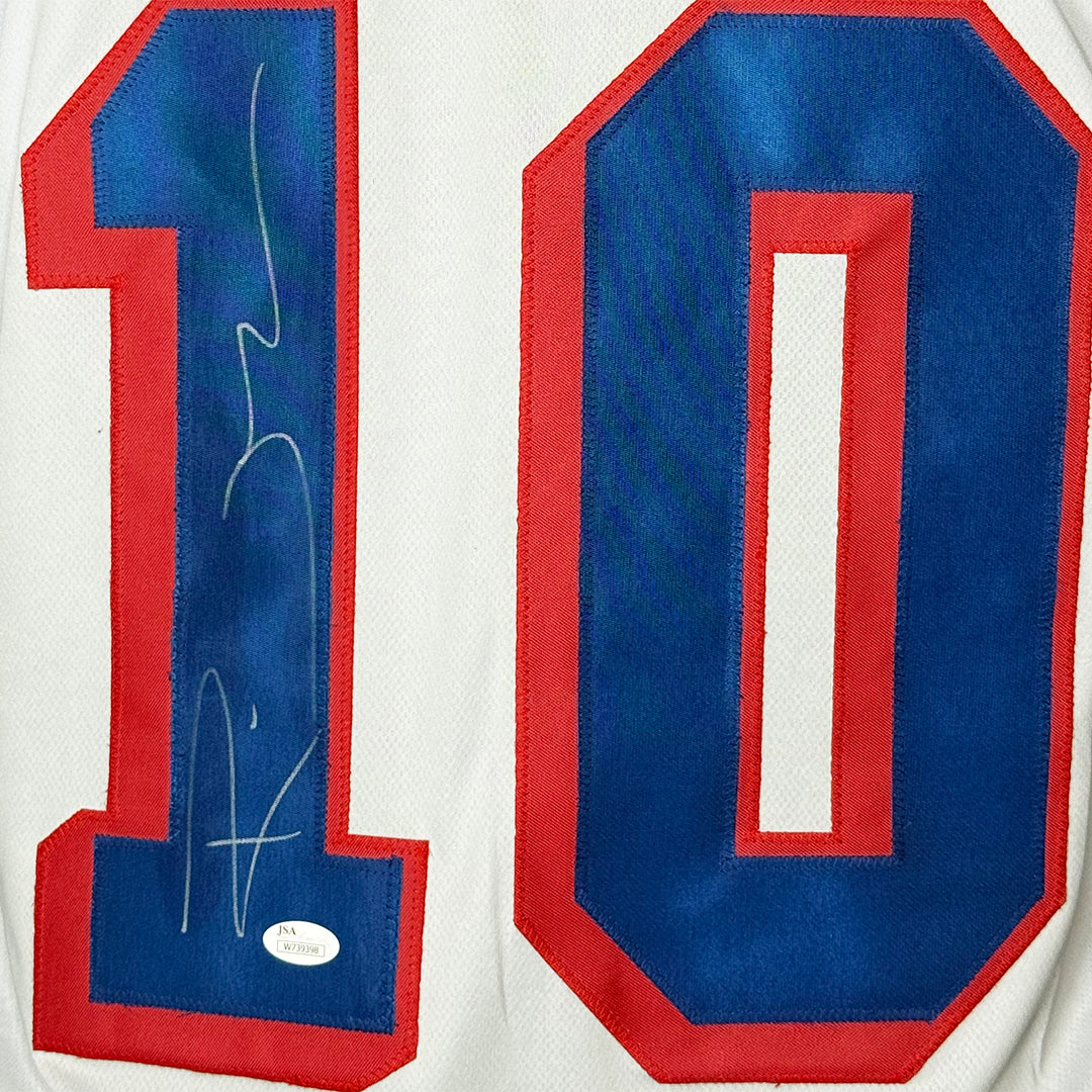 Ron Duguay Signed New York White Hockey Jersey (JSA)