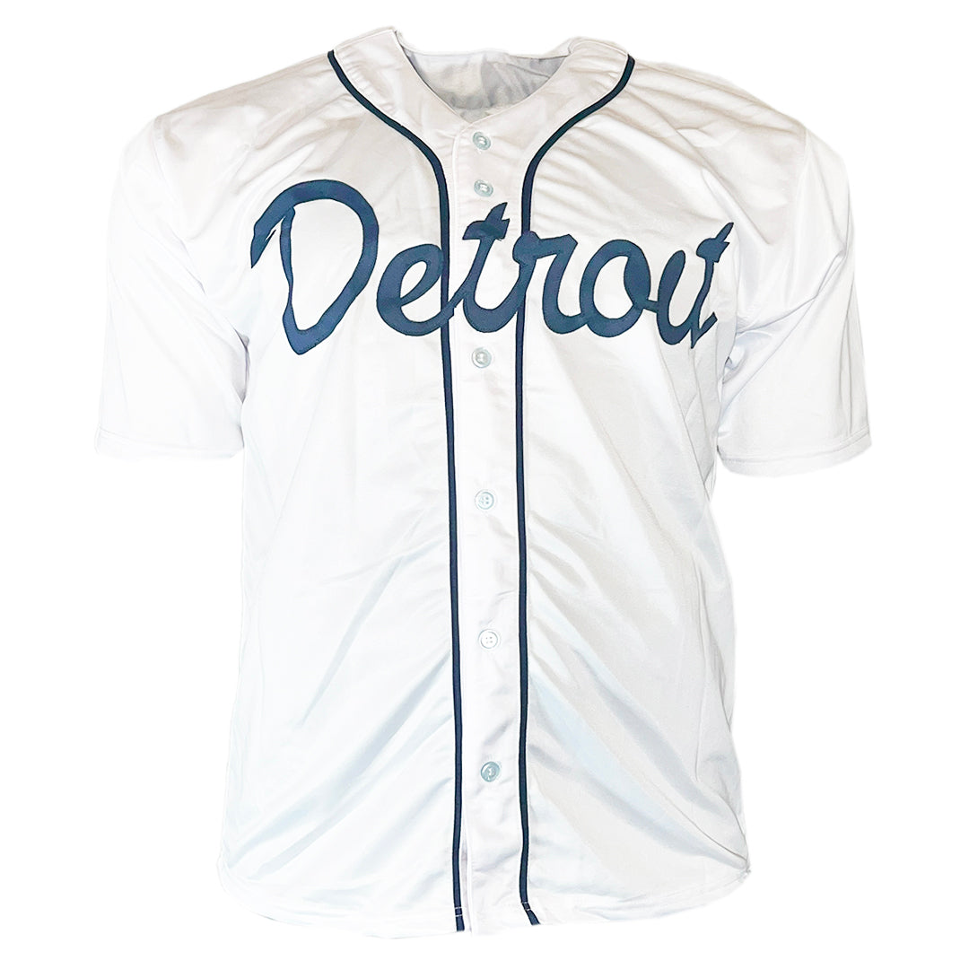 Darrell Evans Signed 2223 Hits 414 HR's 1984 WS Champs Inscription Detroit White Baseball Jersey (Beckett)