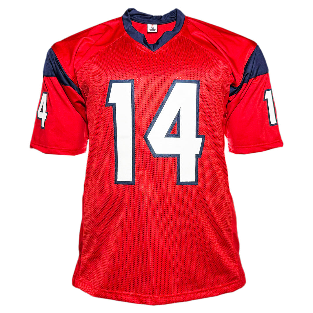Ryan Fitzpatrick Signed Houston Red Football Jersey (Beckett)