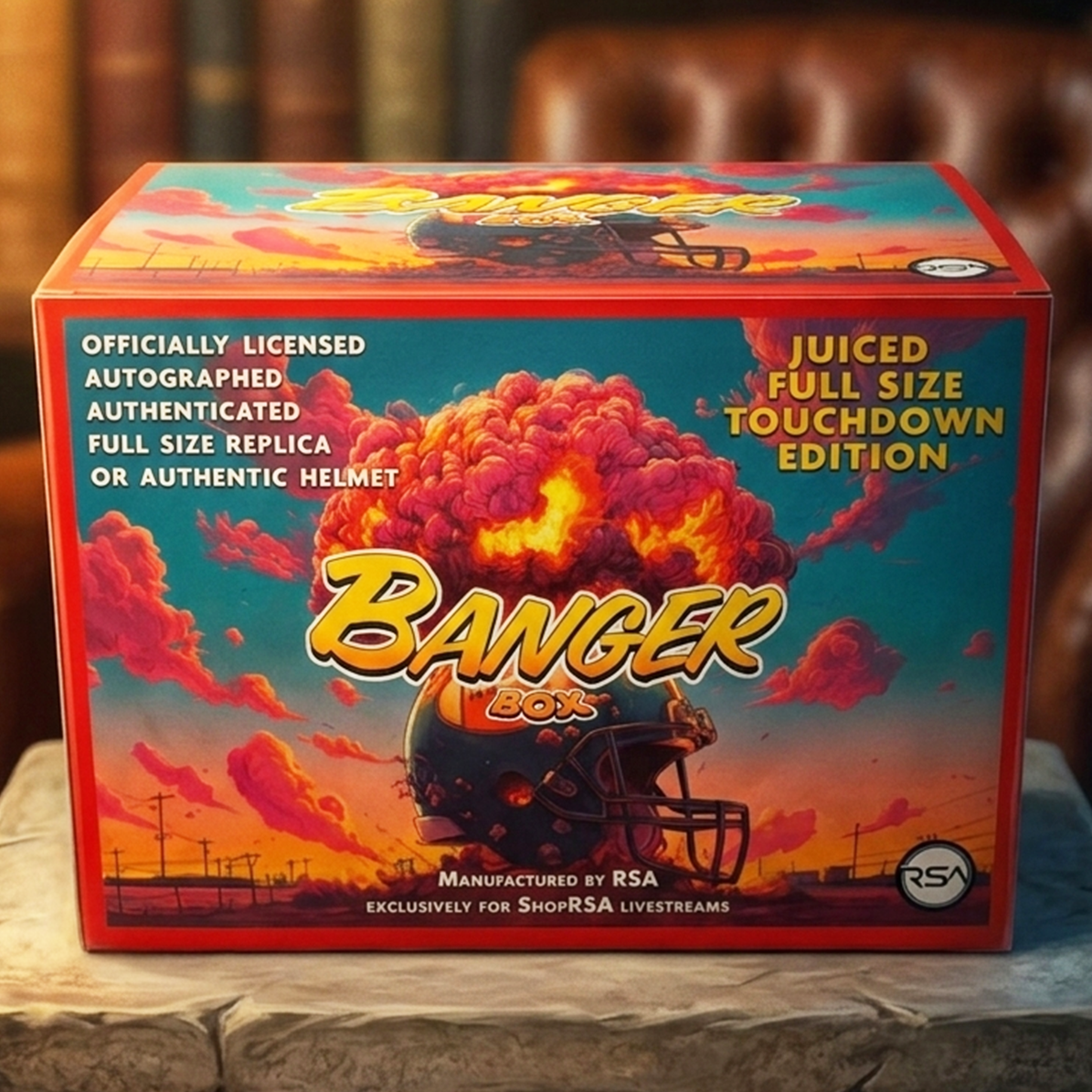 Juiced Autographed Football Helmet Banger Box - Series 5
