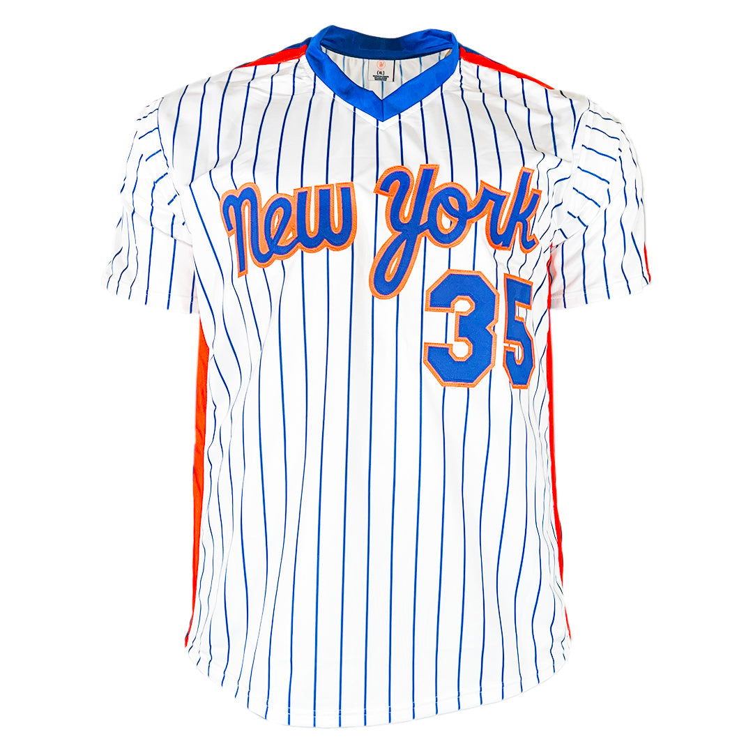 John Gibbons Signed New York 1986 WS Champs Baseball Jersey (JSA)