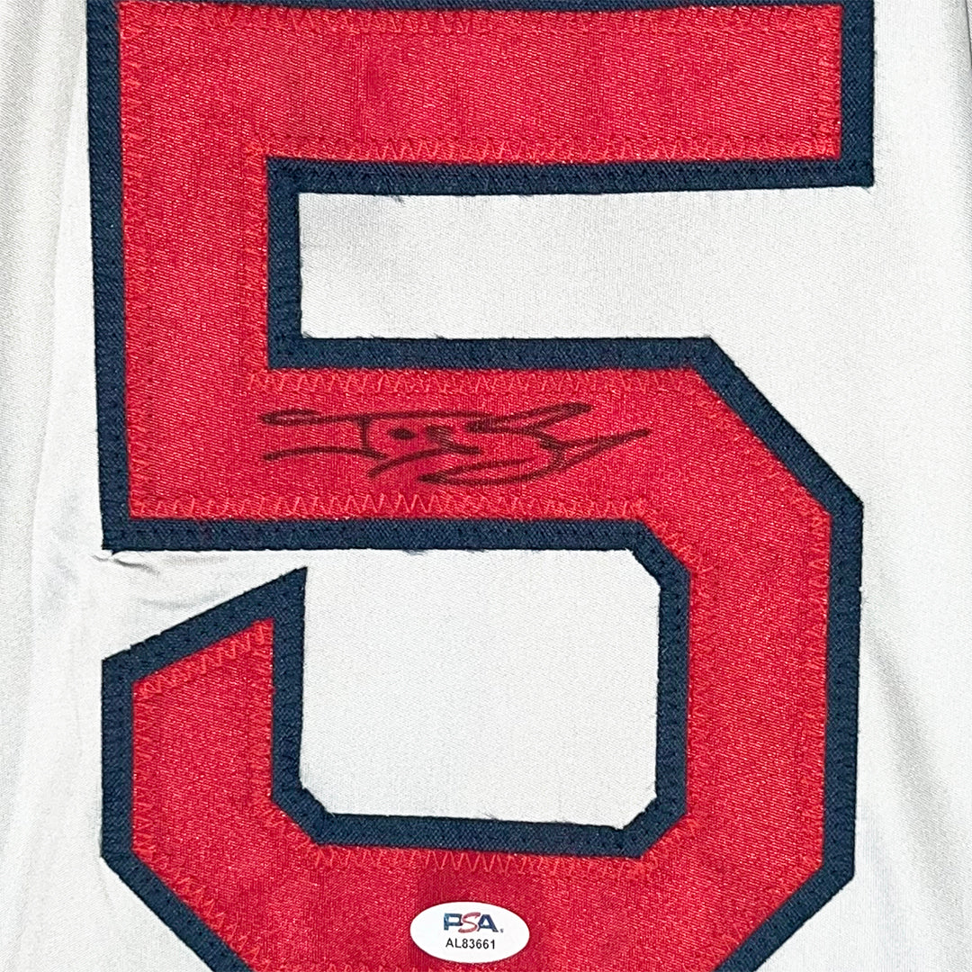 Jonny Gomes Signed Boston Grey Baseball Jersey (PSA)
