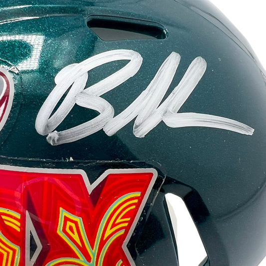 Brandon Graham Signed Super Bowl LIX Champs Speed Mini Football Helmet (Beckett)