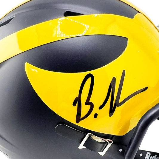 Brandon Graham Signed Michigan Wolverines Speed Mini Football Helmet (JSA)