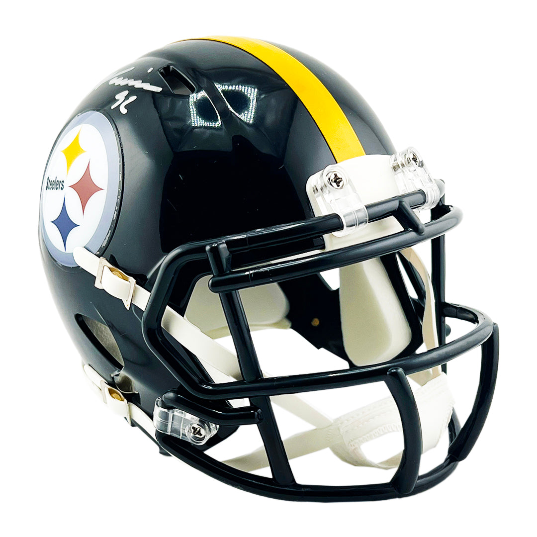 James Harrison Signed Pittsburgh Steelers Speed Mini Football Helmet (JSA)
