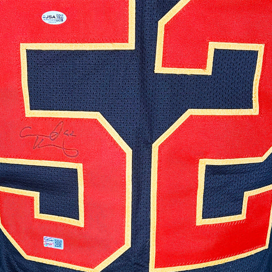 Creed Humphrey Signed Kansas City Black Football Jersey (JSA)