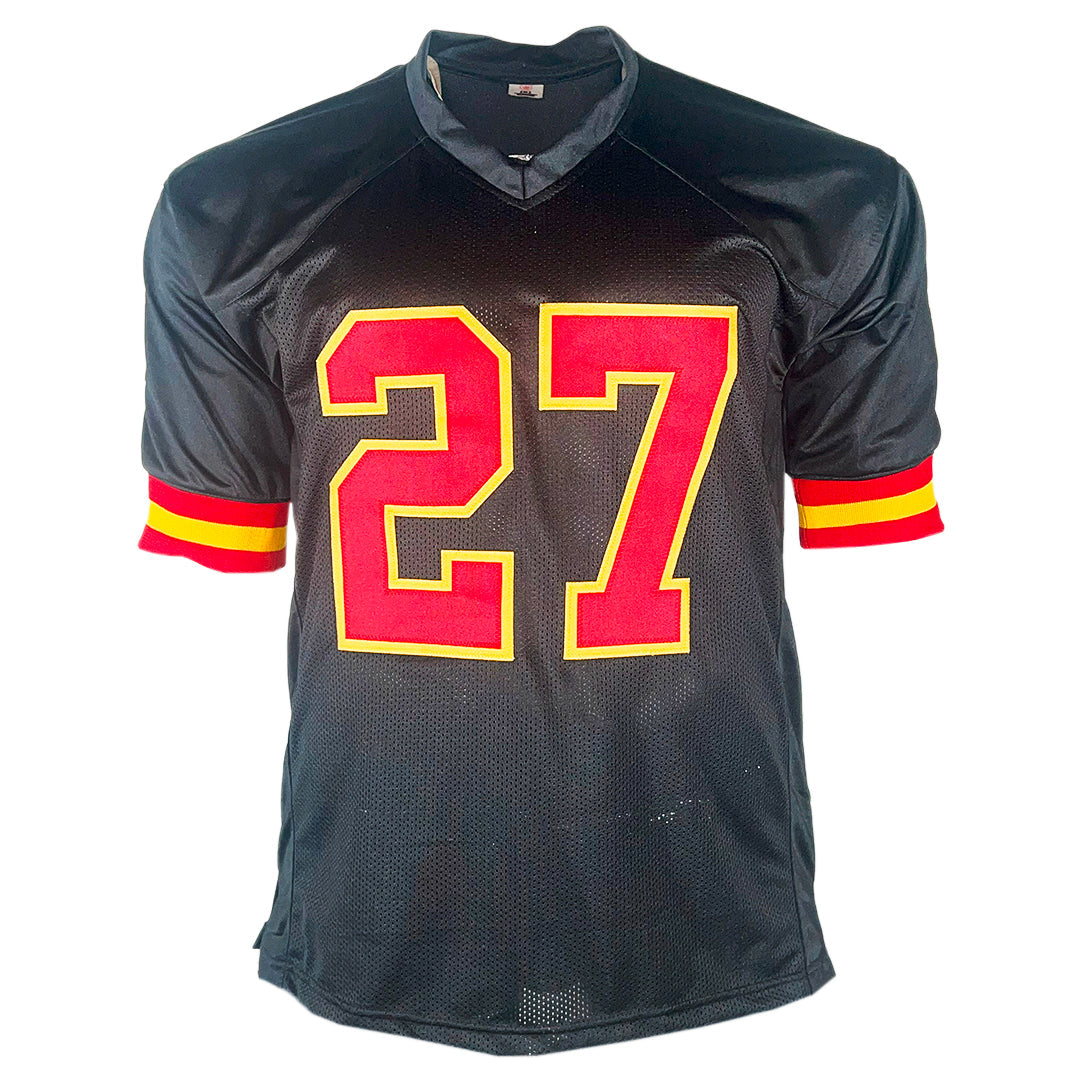 Larry Johnson Signed Kansas City Black Football Jersey (Beckett)