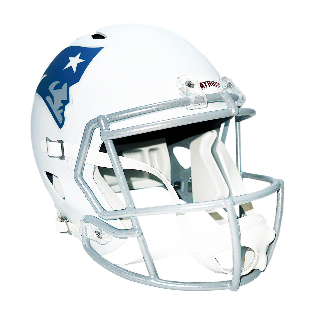 Ty Law Signed HOF 19 Inscription New Patriots Speed Rivalries Full-Size Replica Football Helmet (Beckett)