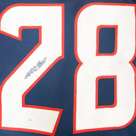 Joe Mixon Signed Houston Navy Football Jersey (JSA)