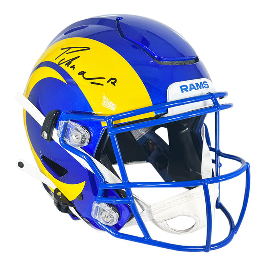 Puka Nacua Signed Los Angeles Rams Authentic SpeedFlex Full-Size Football Helmet (Fanatics)