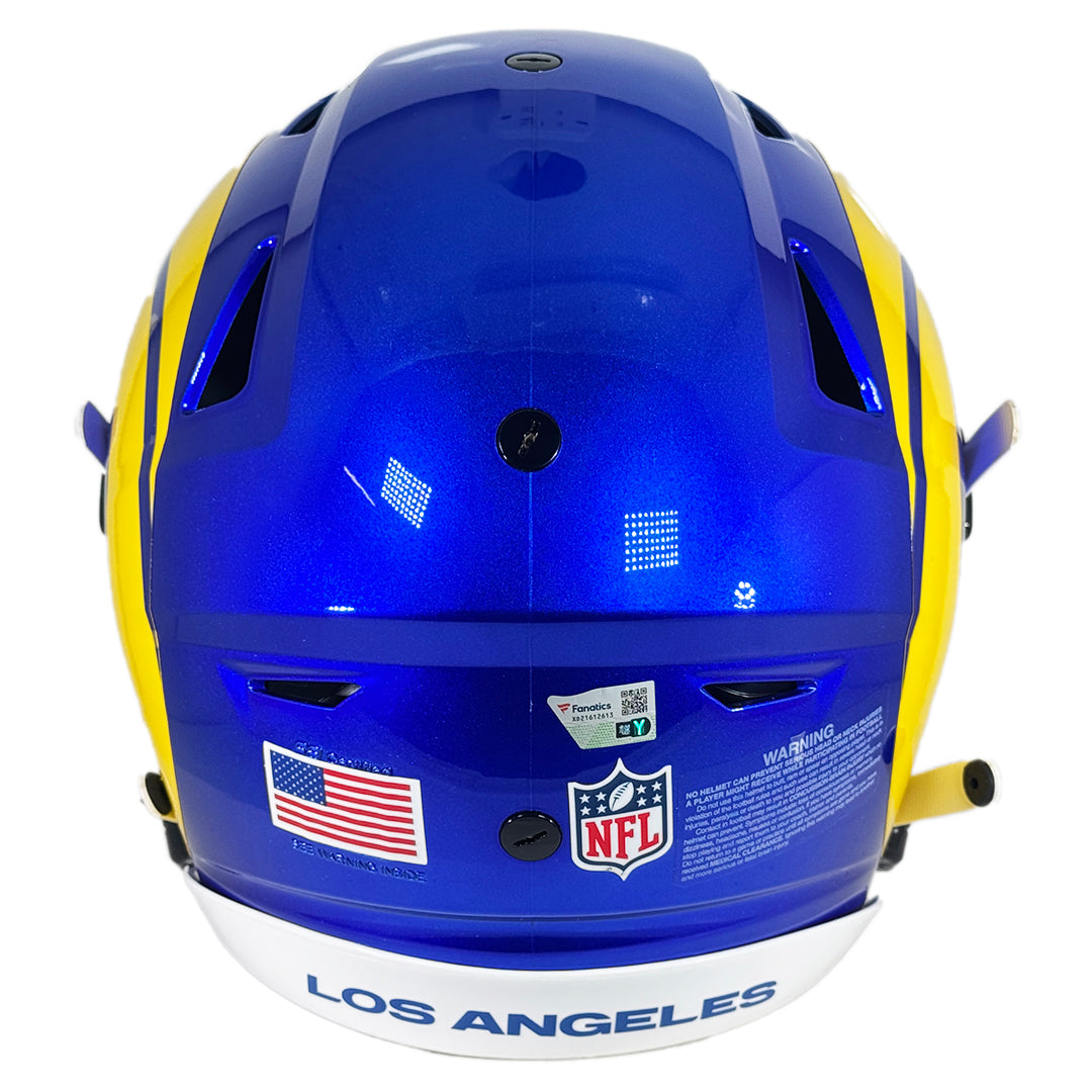 Puka Nacua Signed Los Angeles Rams Authentic SpeedFlex Full-Size Football Helmet (Fanatics)