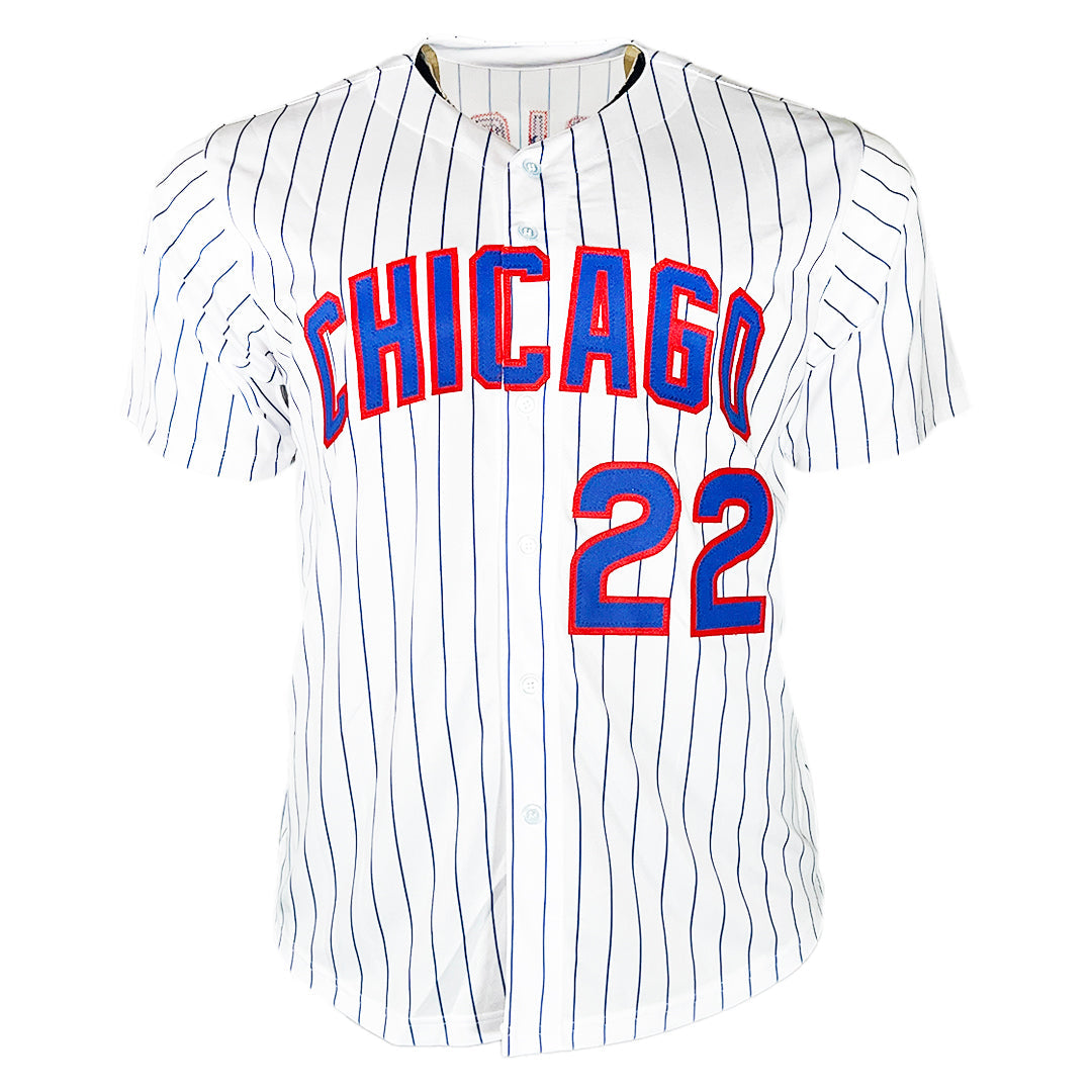 Mark Prior Signed Chicago Pinstripe Baseball Jersey (JSA)