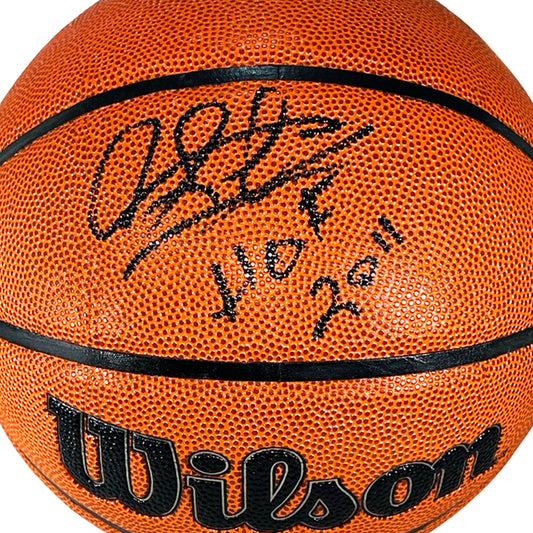 Dennis Rodman Signed HOF 2011 Inscription NBA Wilson Authentic Series Basketball (JSA)
