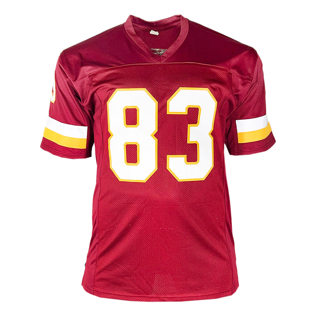 Ricky Sanders Signed 2x SB Champs 70 Greatest Inscription Washington Red Football Jersey (JSA)