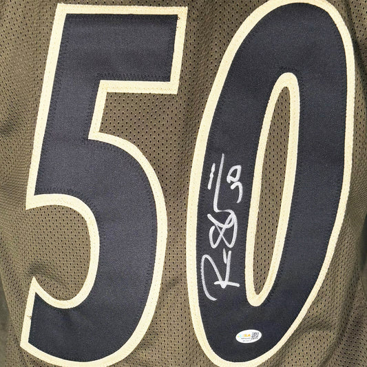 Ryan Shazier Signed Pittsburgh Salute to Service Football Jersey (JSA)