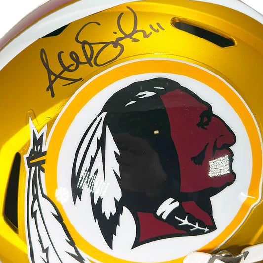 Alex Smith Signed Washington Redskins Blaze Full-Size Replica Football Helmet (JSA)