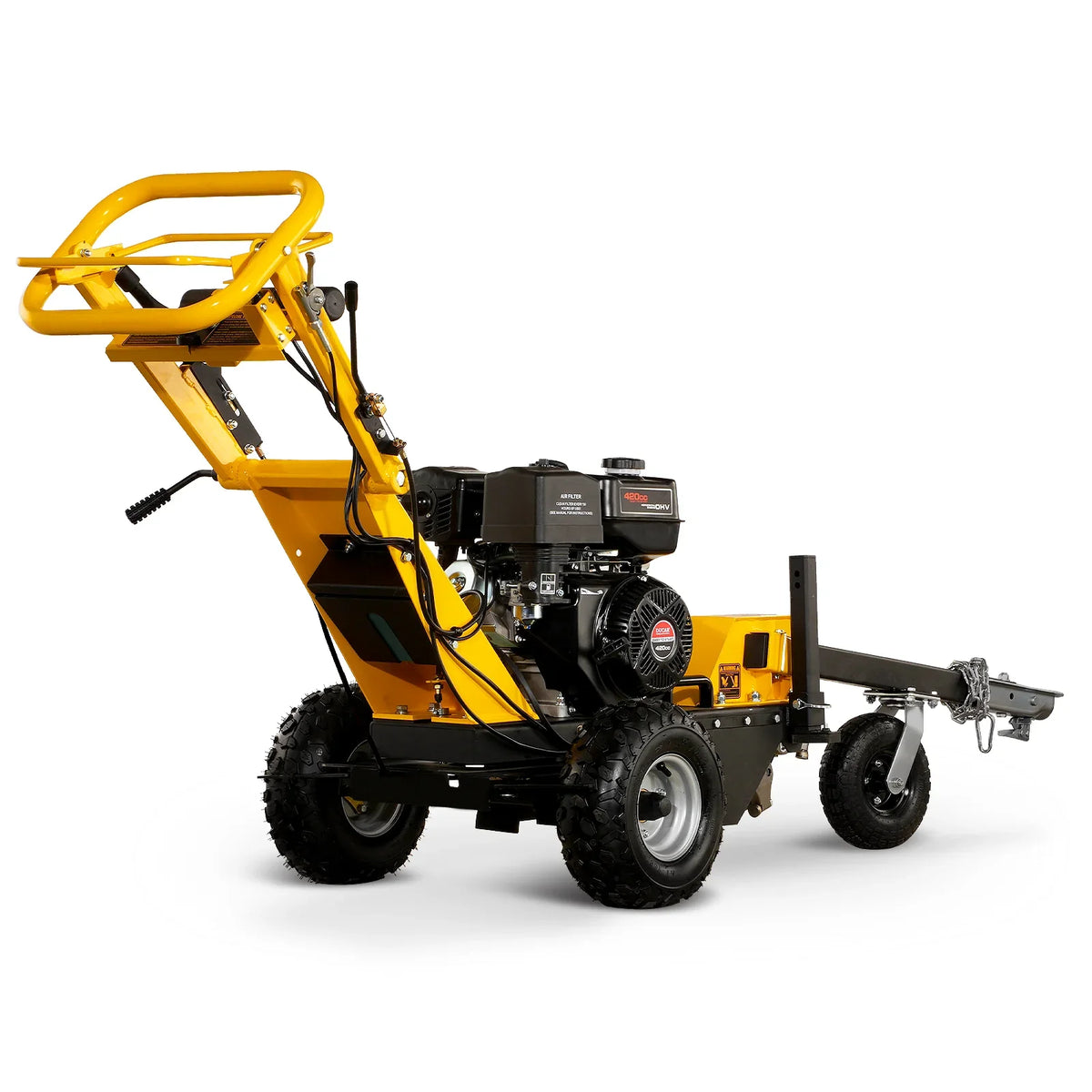 15 inch 15HP 420cc DUCAR E-Start Stump Grinder with Tow Bar, SG380