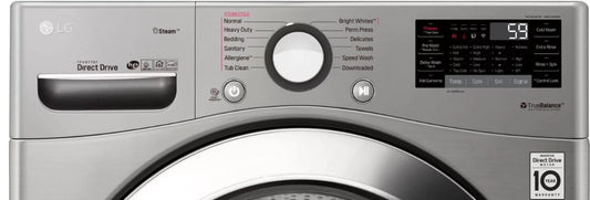 LG – 4.5 Cu. Ft. High-Efficiency Stackable Smart Front Load Washer with Steam and 6Motion Technology – Graphite steel