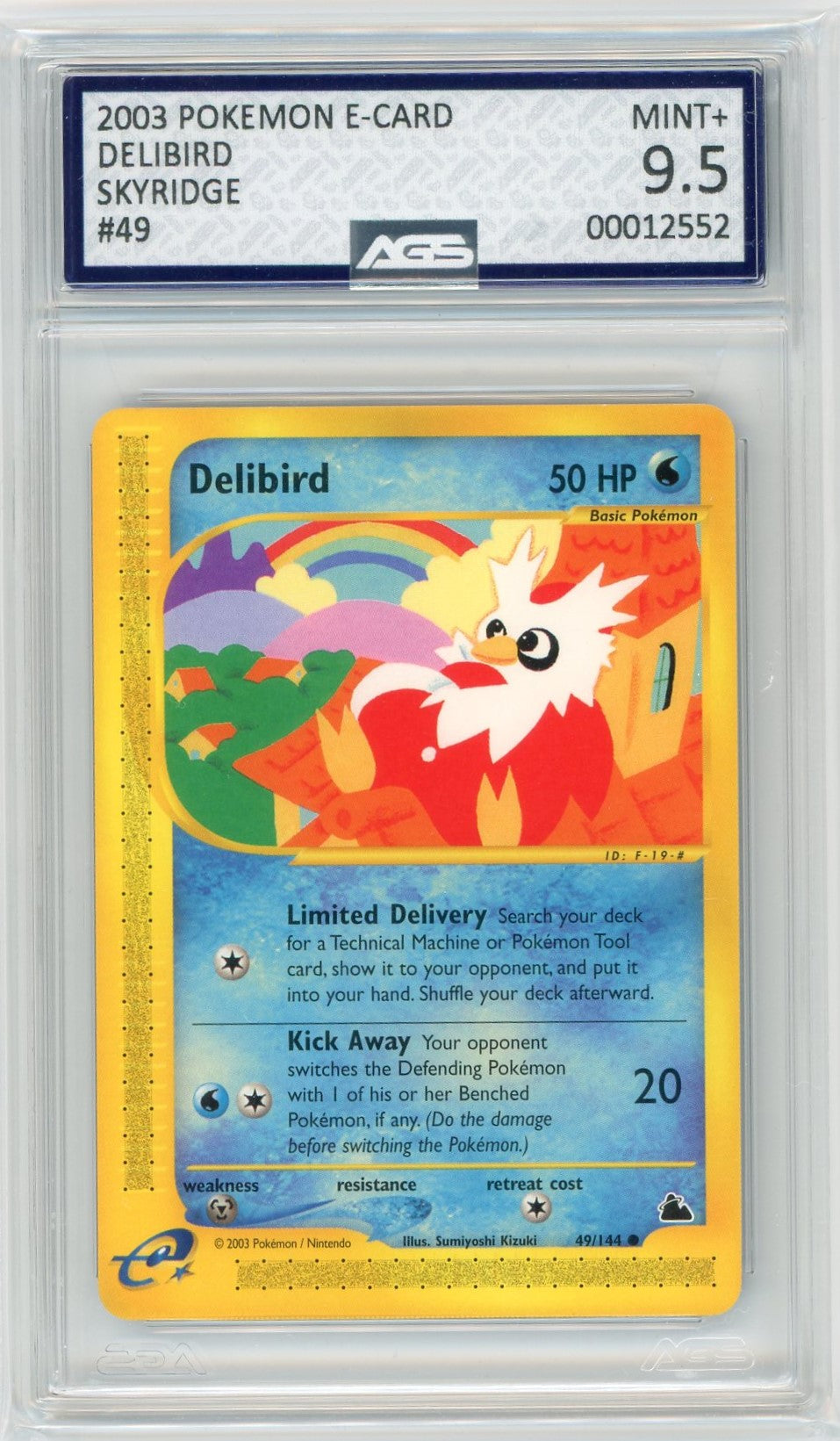 AGS (MINT+ 9.5) Delibird #49 - Skyridge (#00012552)