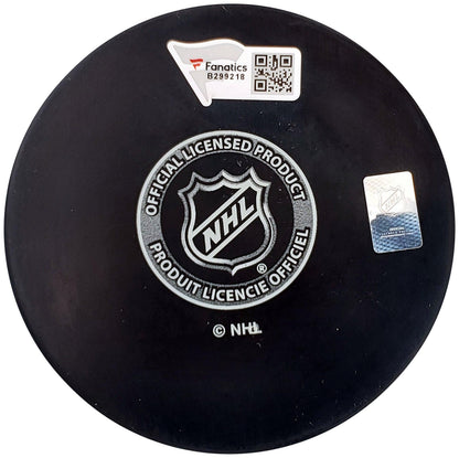 Riley Sheahan Autographed Official Seattle Kraken Logo Hockey Puck Fanatics Holo Stock #200869