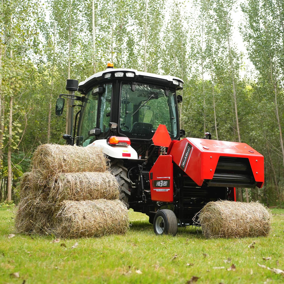 Hay Baler & Hay Wrapper & Hay Rake Tedder  Bundle,  HB3120,  HW20,  HT100
